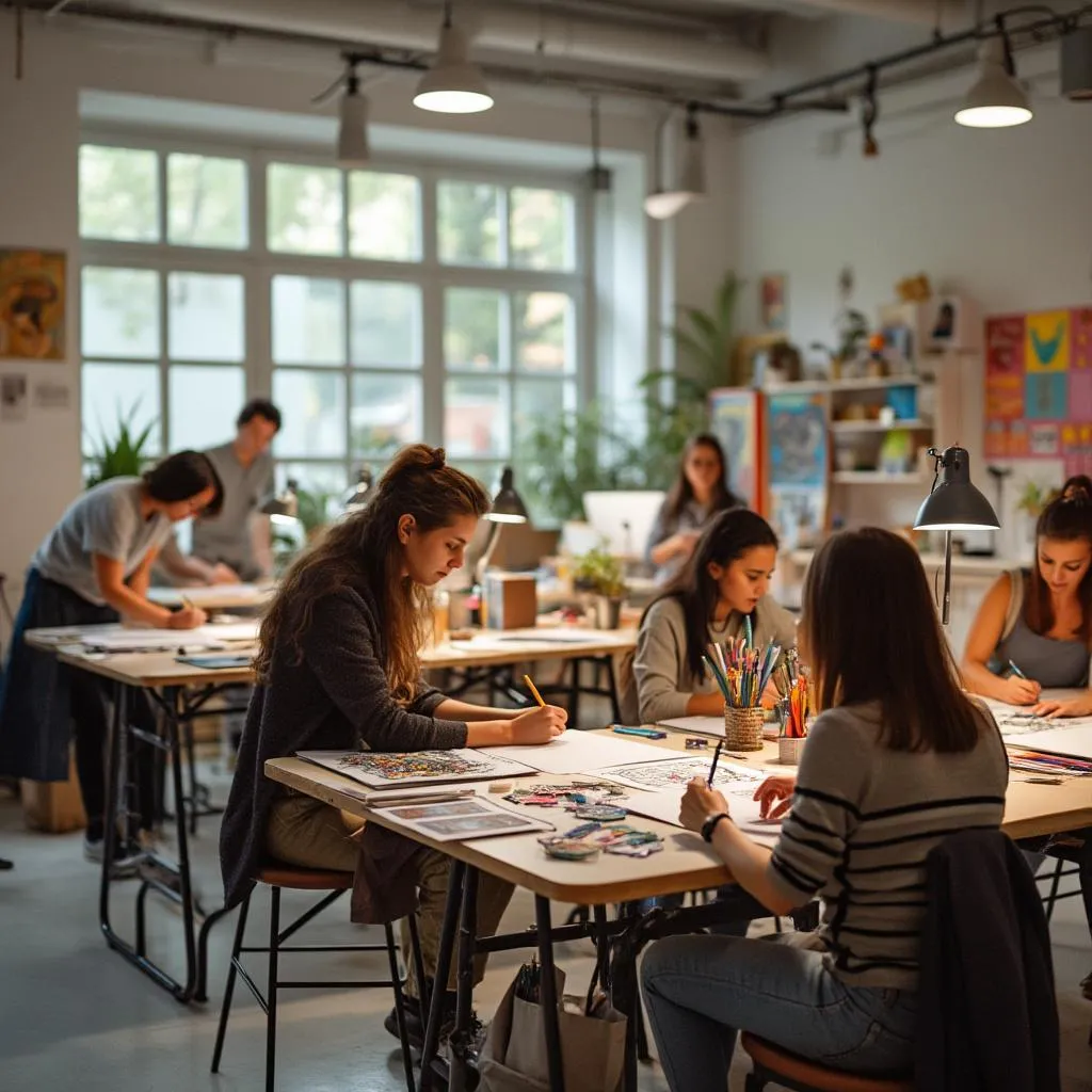 Workshop ilustrace v kreativním studiu